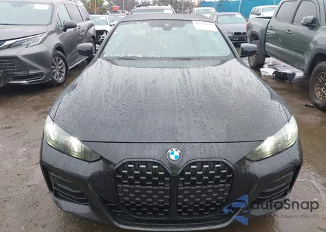 2025 BMW 430I из США, поврежденный, VIN WBA33DB00SCU18176